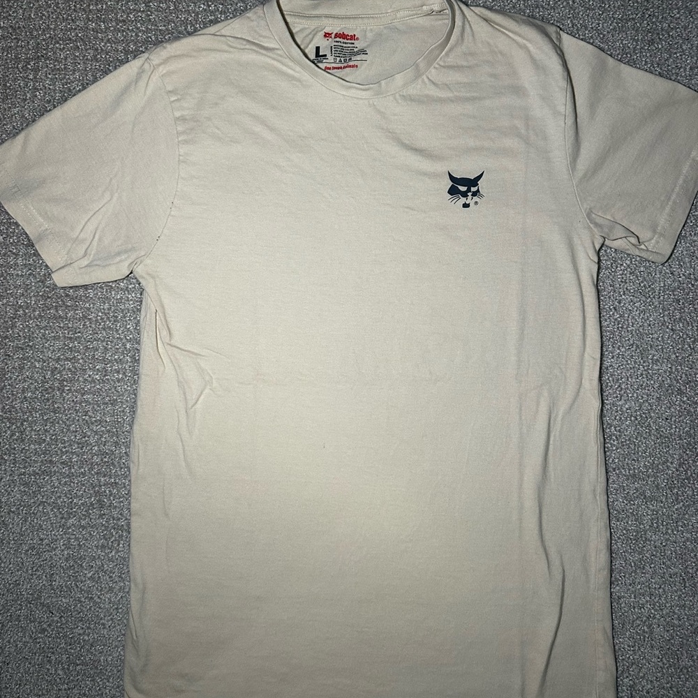 Men's Cream T-Shirt with Owl Emblem